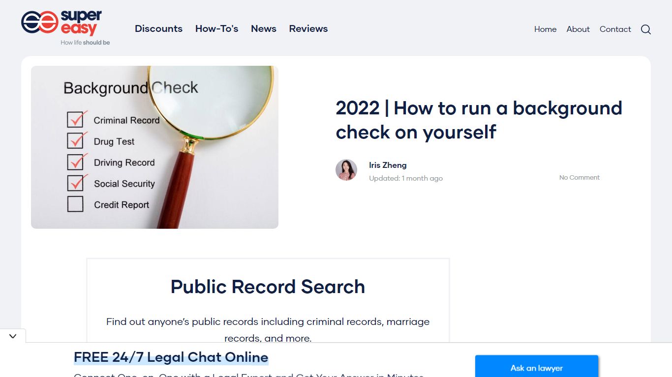 2022 | How to run a background check on yourself - Super Easy